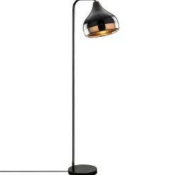 Opviq Lampadaire^Lampadaire Yildo cuivre/noir - 30x17x120 cm