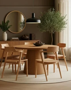 Uniqka Chaises^Lot de 2 Chaise Osaka en teck massif