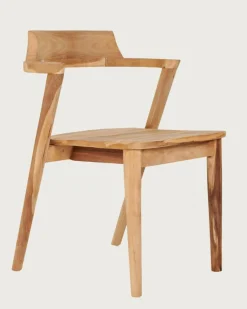 Uniqka Chaises^Lot de 2 Chaise Osaka en teck massif