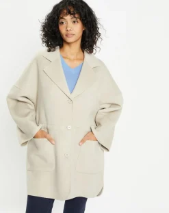 Manteau 100% Laine Stessy grege-Lou Andrea Best