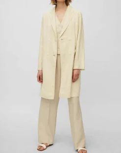 Manteau 100% Lin double boutonnage beige-Marc O'Polo Sale
