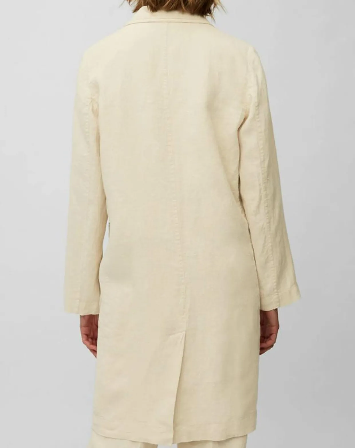 Manteau 100% Lin double boutonnage beige-Marc O'Polo Sale