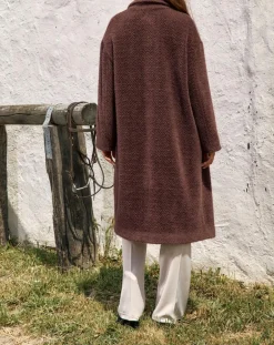 Manteau Aska raisin-Lauren Vidal Clearance