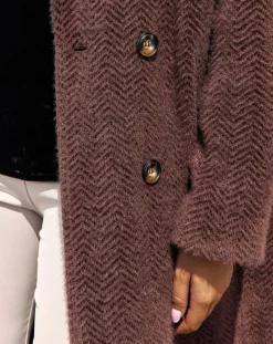 Manteau Aska raisin-Lauren Vidal Clearance
