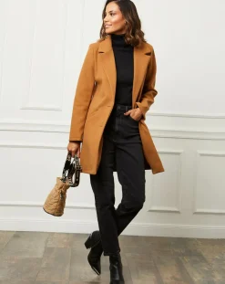 Femme L'Armoire de Suzette Manteaux^Manteau Bleuet camel