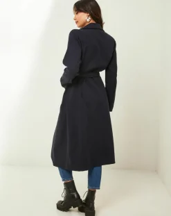 Femme L'Armoire de Suzette Manteaux^Manteau Camélia marine