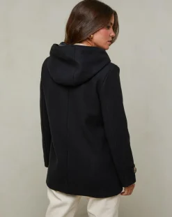 Manteau Capucine noir-L'Armoire de Suzette