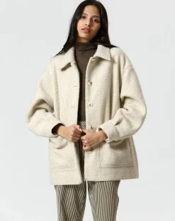 Manteau Célia blanc-The Korner Hot