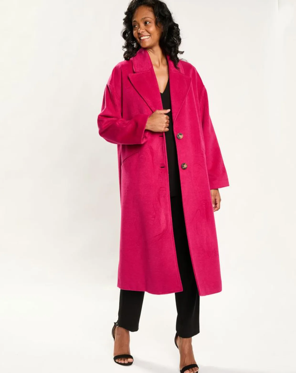 Femme Lauren Vidal Manteaux^Manteau Emy fushia
