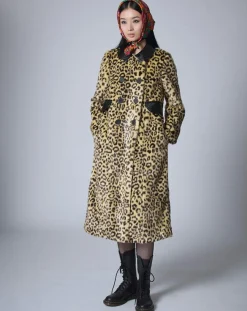 Femme Manoush Manteaux^Manteau en Fausse Fourrure léopard