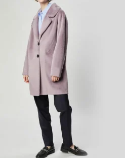 Femme Lou Andrea Manteaux^Manteau en Fausse Fourrure Eloise lilas
