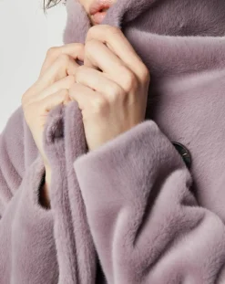 Femme Lou Andrea Manteaux^Manteau en Fausse Fourrure Eloise lilas