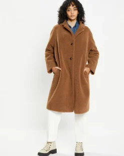 Femme Lou Andrea Manteaux^Manteau en Fausse Fourrure Romy toffee