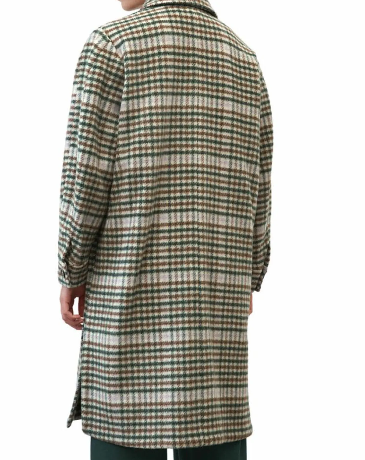 Manteau en Laine mélangée à carreaux multicolore-Marc O'Polo Hot