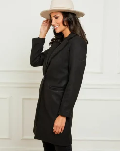 Manteau en Laine mélangée Bérénice noir-Alice & Charlotte Sale