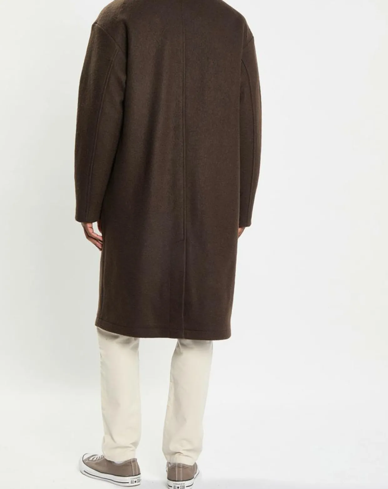 Manteau en Laine mélangée bouillie marron-Marc O'Polo Sale
