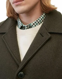 Manteau en Laine mélangée bouillie marron-Marc O'Polo Sale