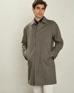 Homme Hartford Manteaux^Manteau en Laine mélangée Calvin brun