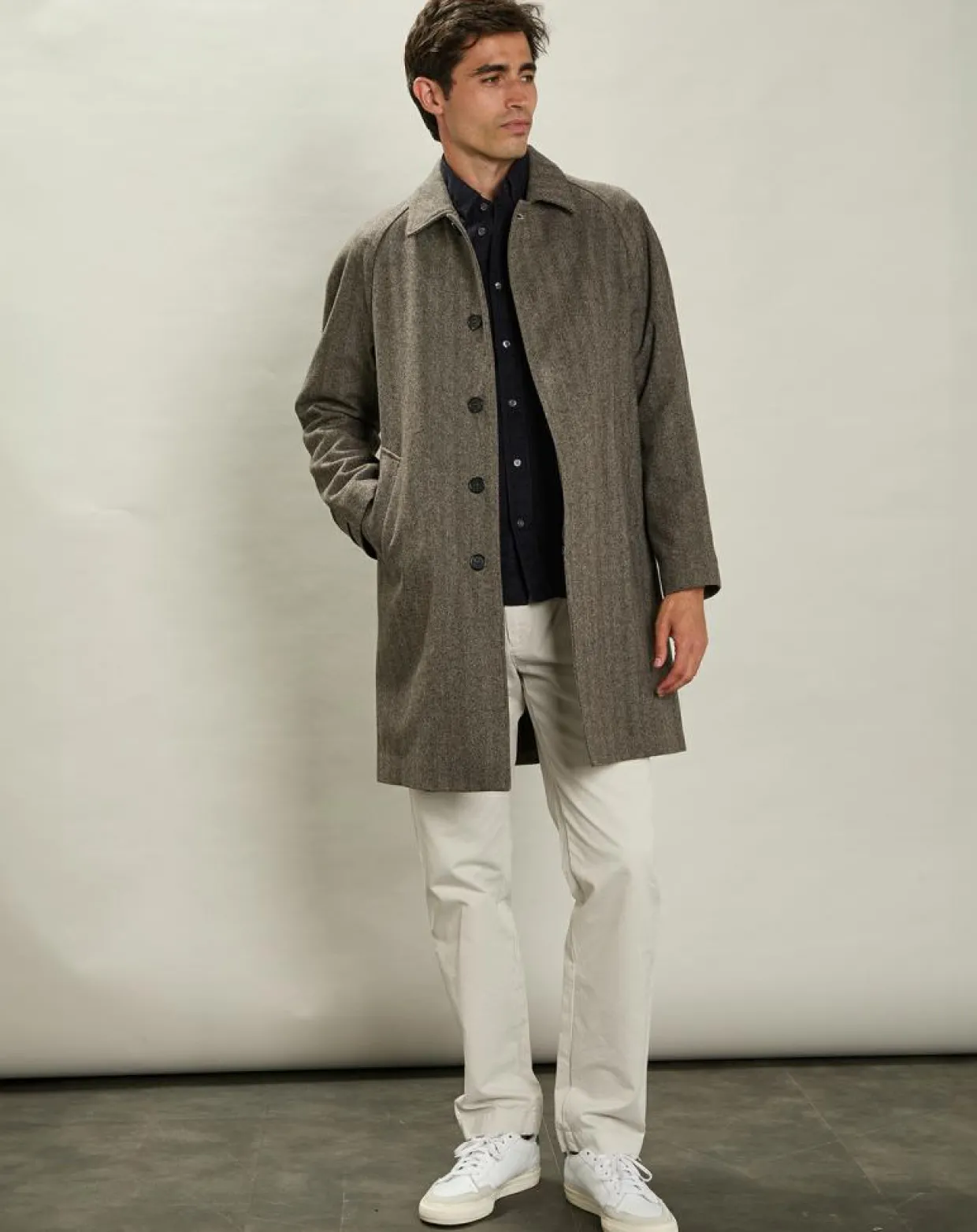 Homme Hartford Manteaux^Manteau en Laine mélangée Calvin brun