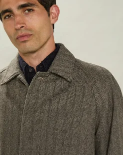 Homme Hartford Manteaux^Manteau en Laine mélangée Calvin brun
