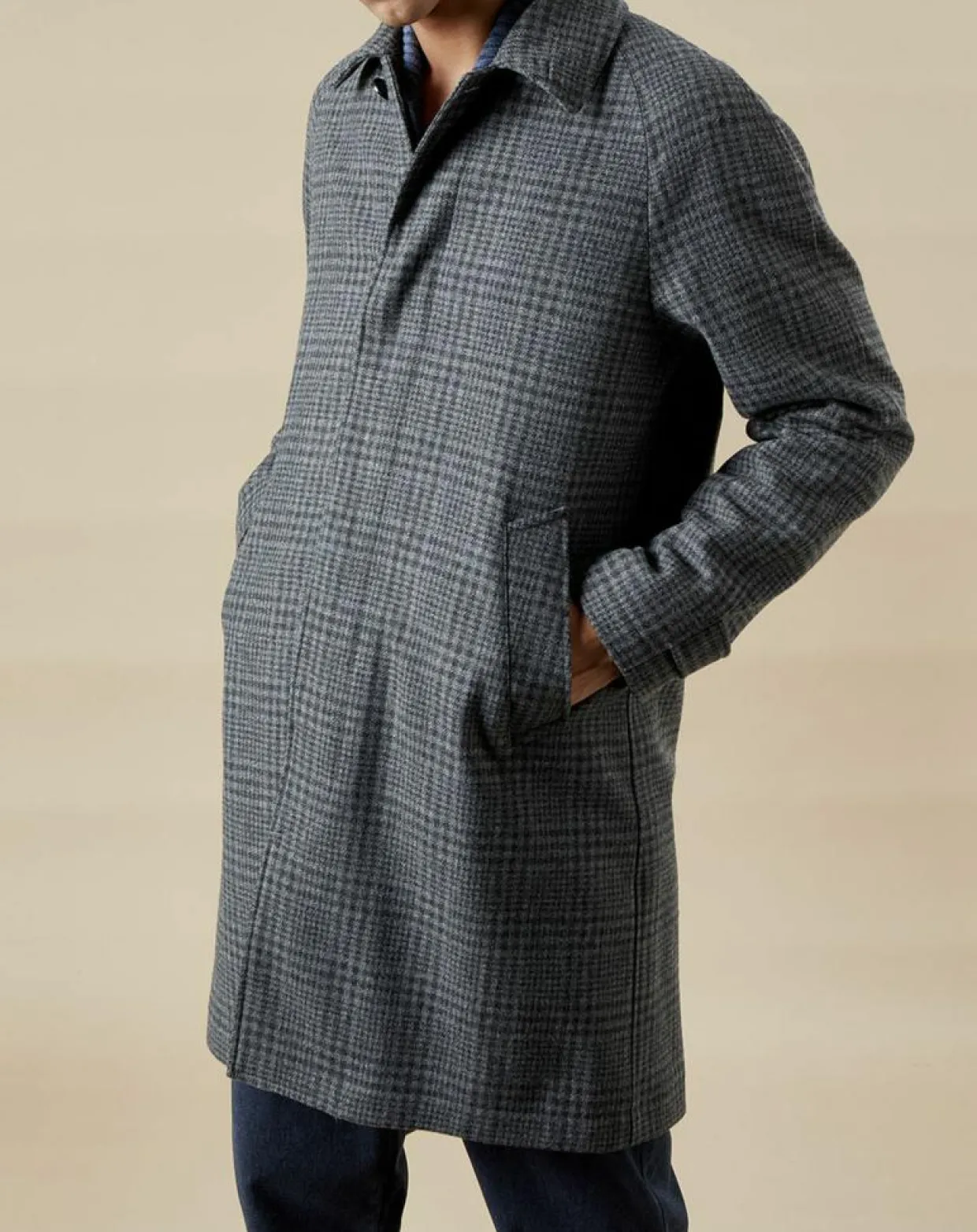 Homme Hartford Manteaux^Manteau en Laine mélangée Calvin gris/charcoal