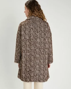 Femme The Korner Manteaux^Manteau en Laine mélangée Justine marron