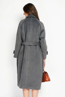Manteau en Laine mélangée loup-Assuili Sale