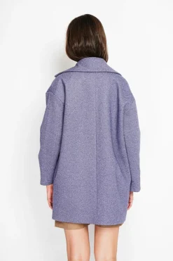 Manteau en Laine mélangée loup-Assuili Outlet