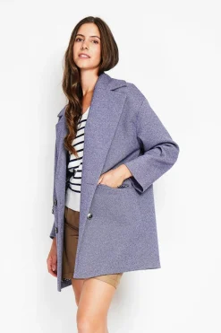 Manteau en Laine mélangée loup-Assuili Outlet