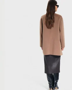 Femme Zapa Manteaux^Manteau en Laine mélangée Manoa camel