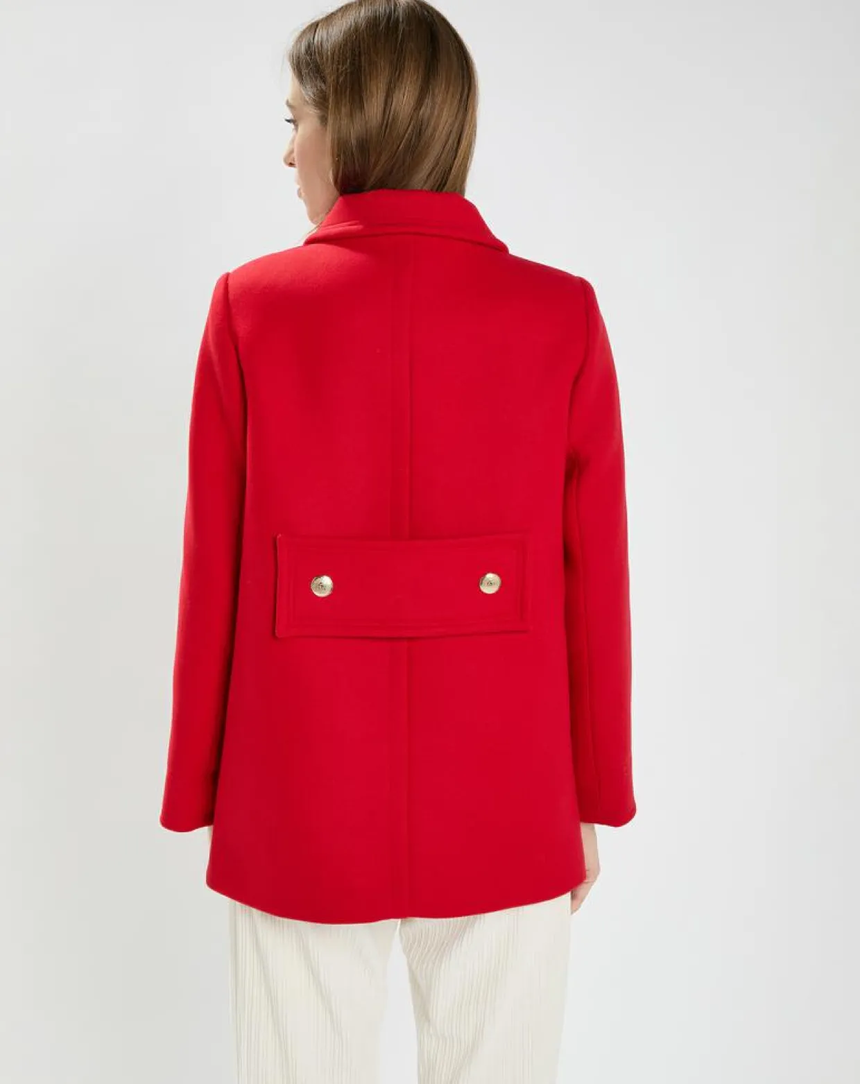 Femme Tara Jarmon Manteaux^Manteau en Laine mélangée Marc rouge