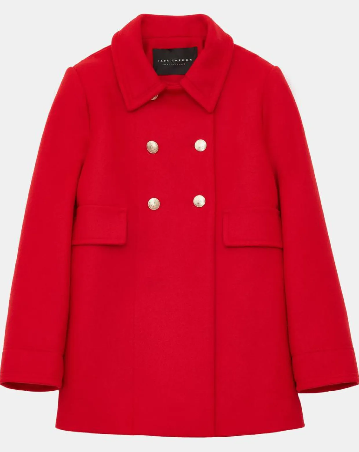 Femme Tara Jarmon Manteaux^Manteau en Laine mélangée Marc rouge