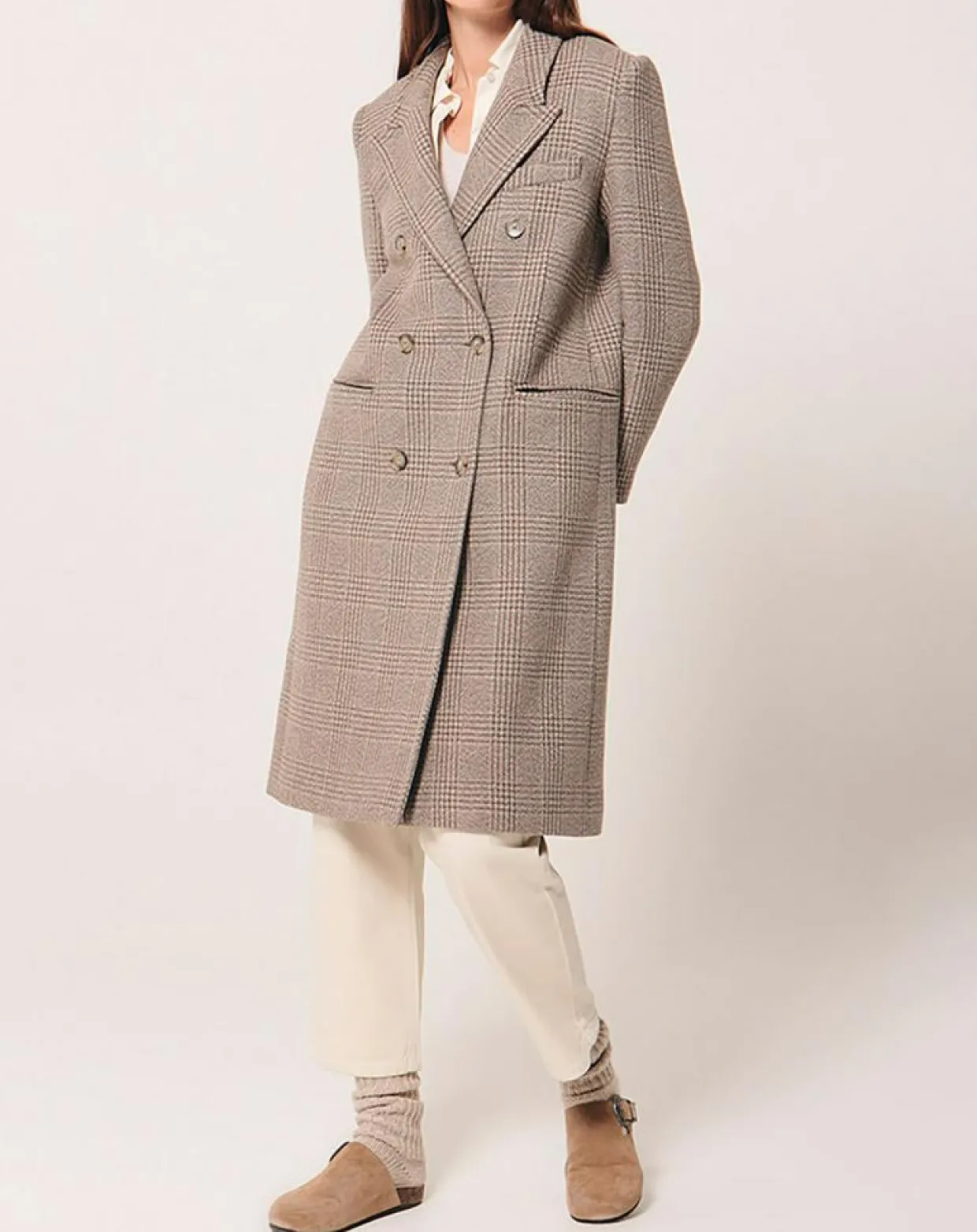 Femme Zapa Manteaux^Manteau en Laine mélangée Marc beige