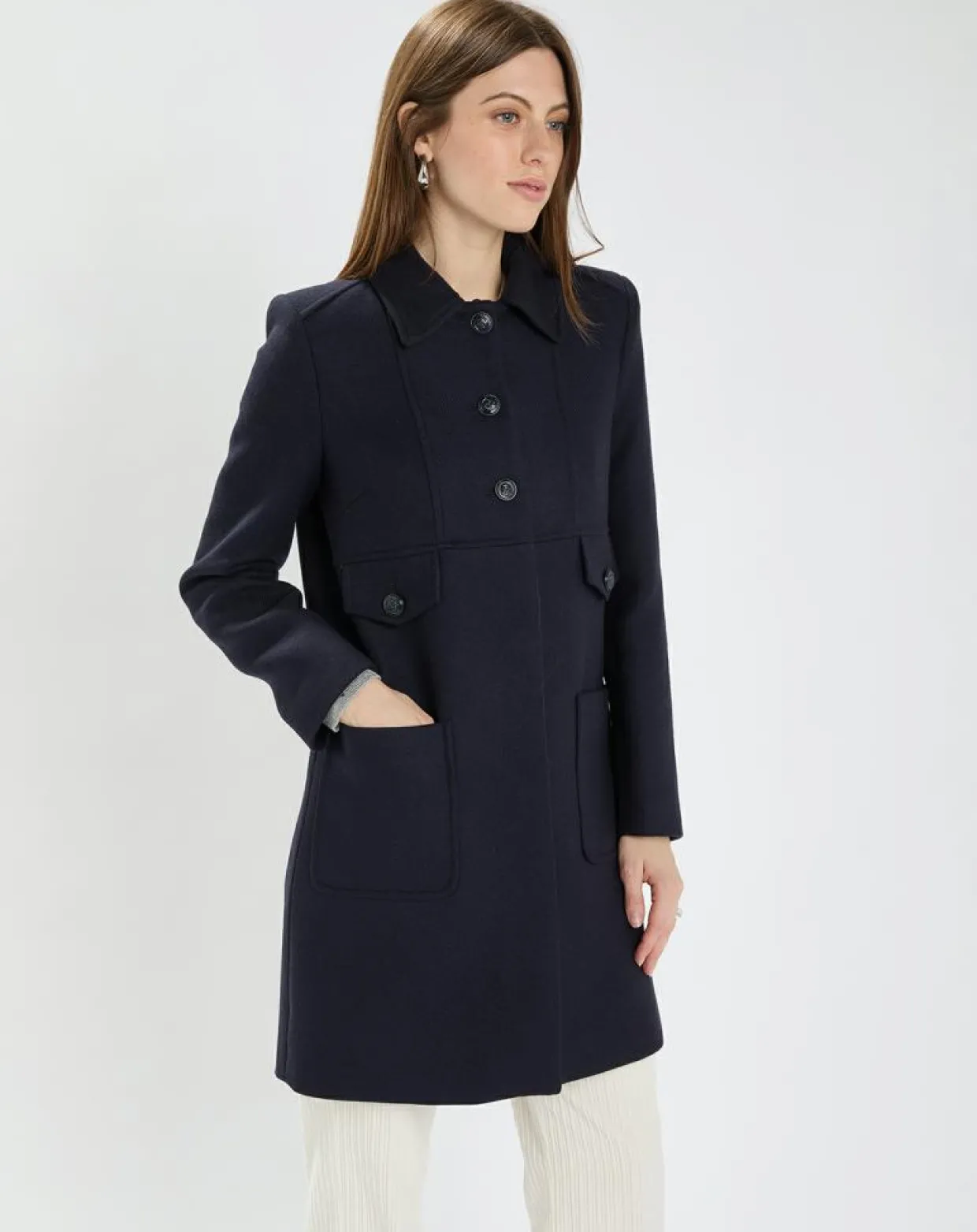 Manteau en Laine mélangée Maja nuit-Tara Jarmon Hot