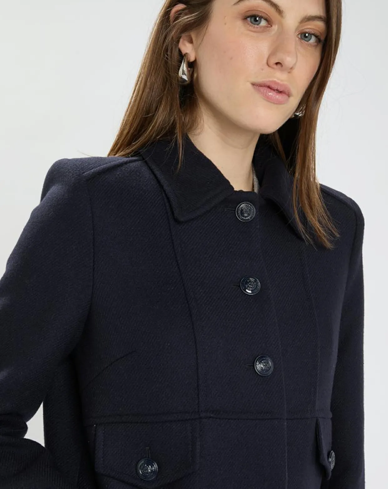 Manteau en Laine mélangée Maja nuit-Tara Jarmon Hot
