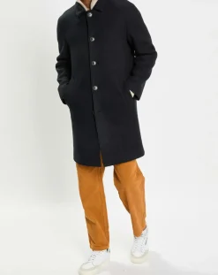 Manteau en Laine mélangée raglan noir-Marc O'Polo Outlet
