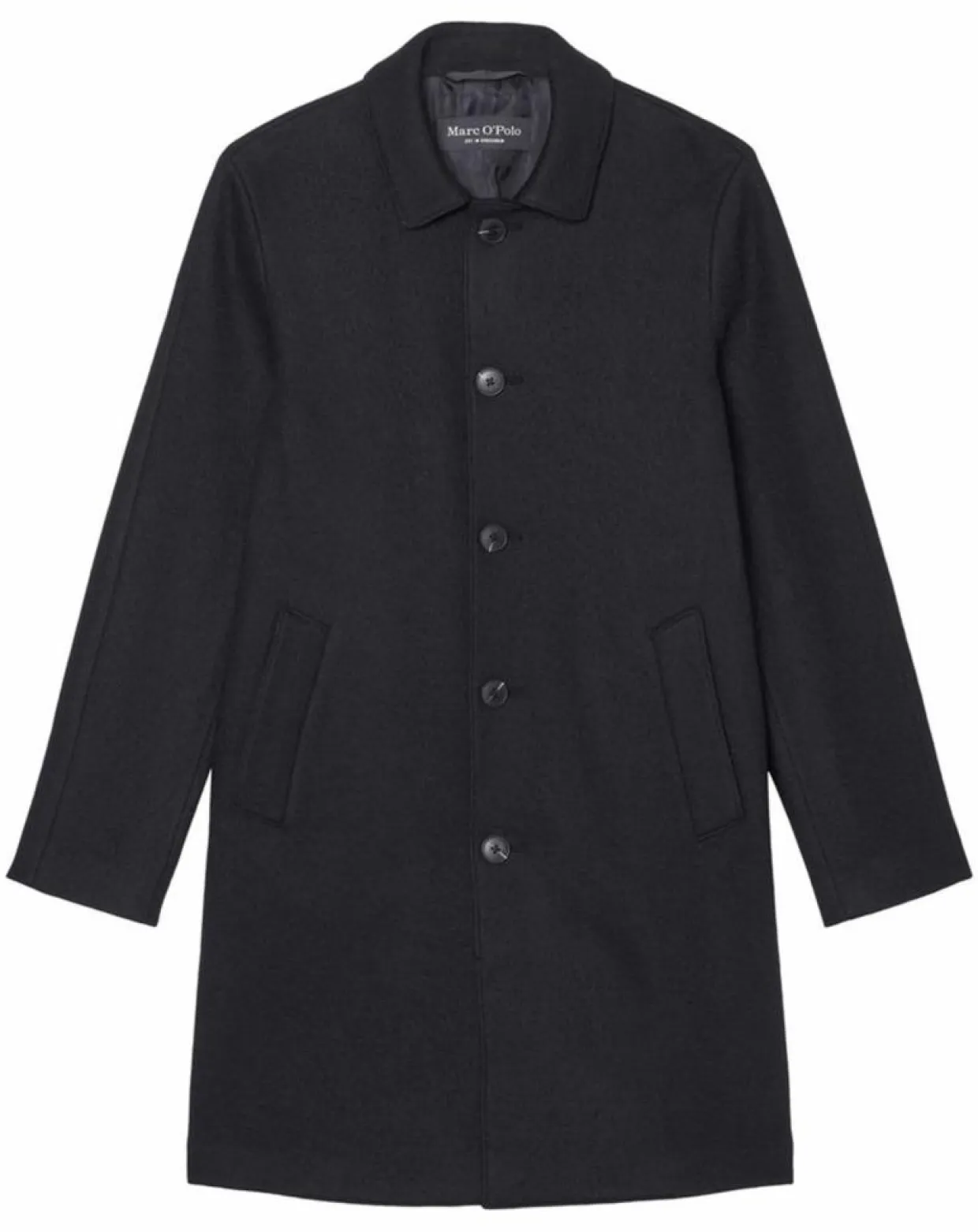 Manteau en Laine mélangée raglan noir-Marc O'Polo Outlet