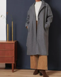 Femme Garance Paris Manteaux^Manteau en Laine mélangée Tracy granit