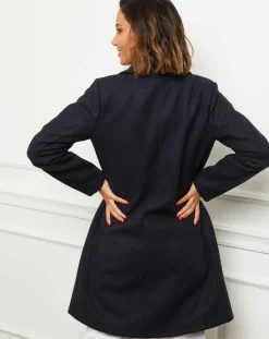 Femme L'Armoire de Suzette Manteaux^Manteau en Laine mélangée Zoe marine