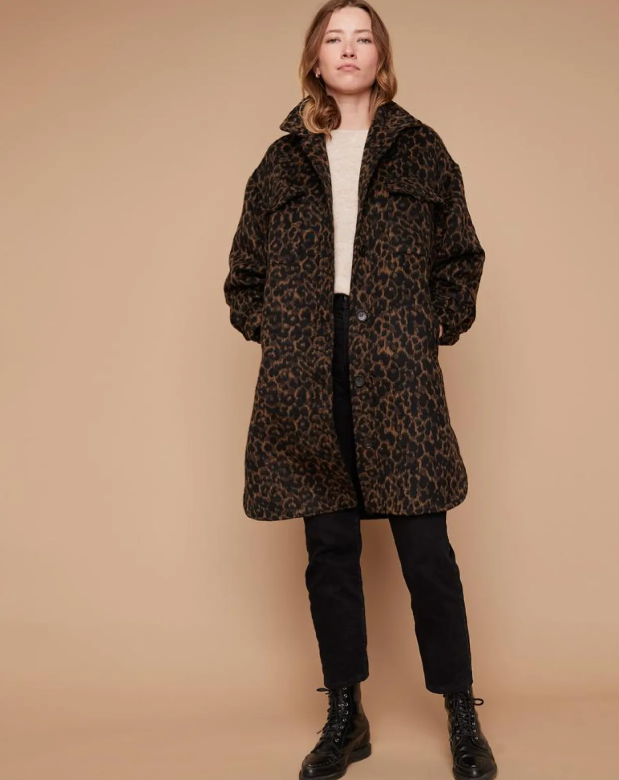 Femme Louizon Manteaux^Manteau Leppard léopard