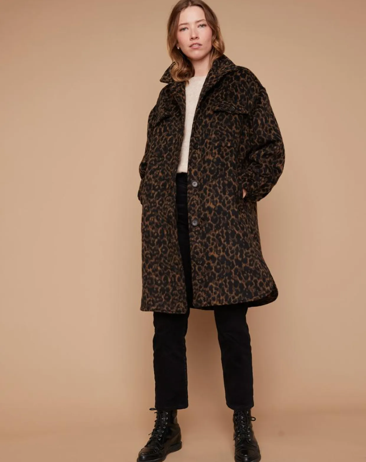 Femme Louizon Manteaux^Manteau Leppard léopard