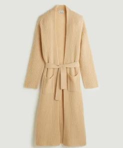 Femme Rodier Manteaux^Manteau Lily-Rose long 100% Cachemire ceinture beige chiné