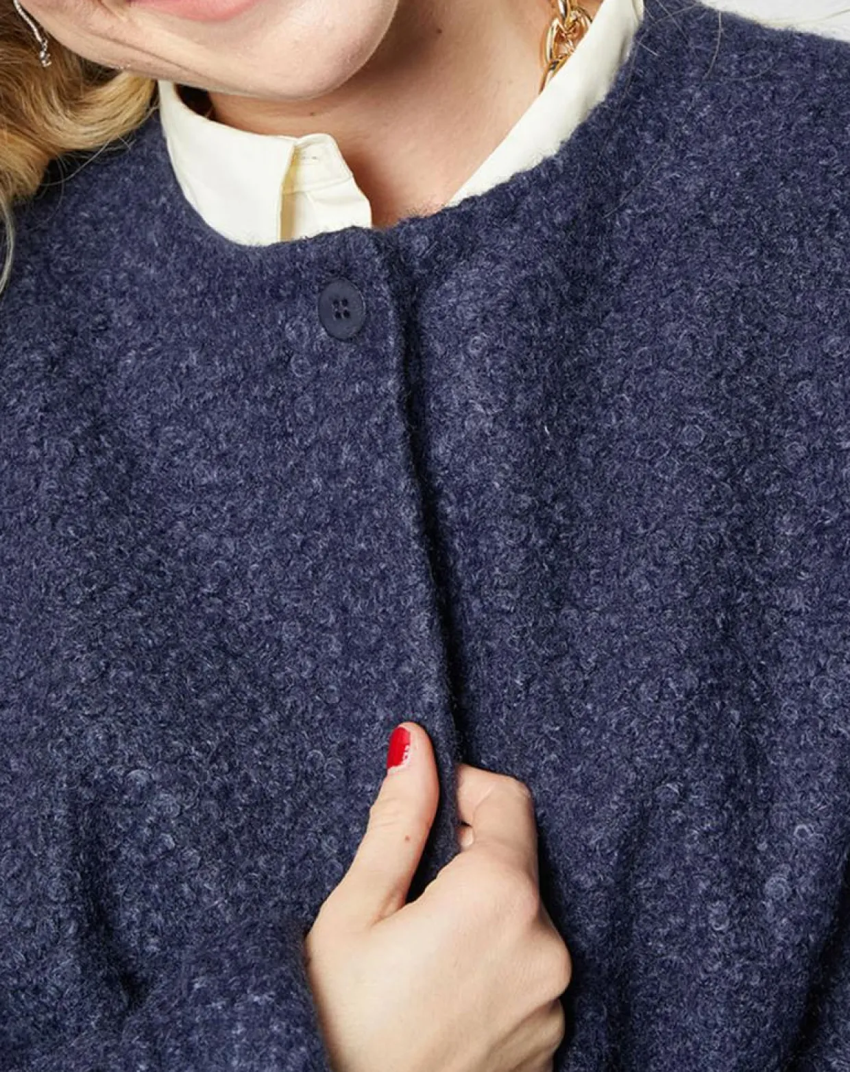 Manteau Lista marine-Karl Marc John Clearance