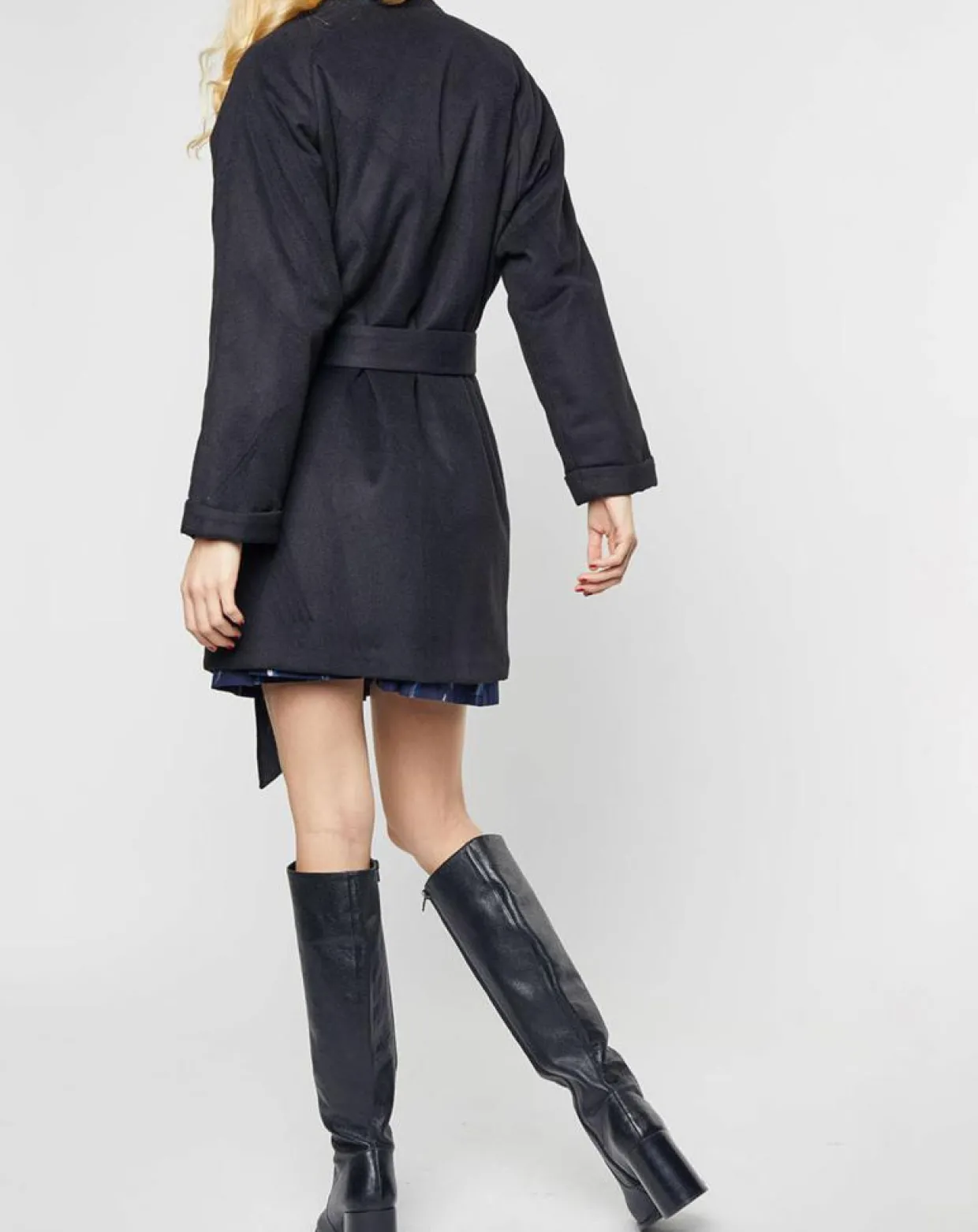 Manteau Livia ample noir-Karl Marc John Outlet