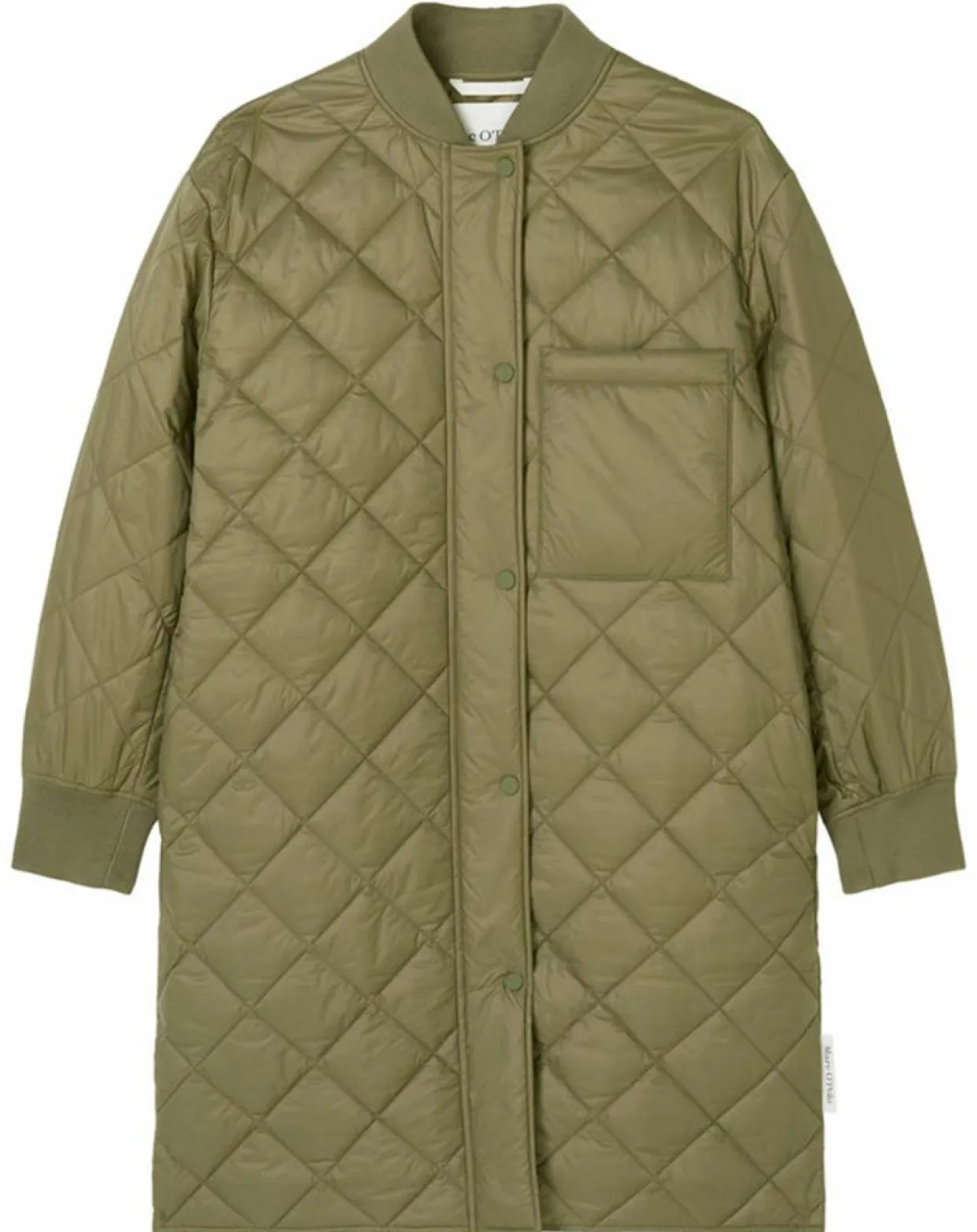 Manteau long matelassé kaki-Marc O'Polo Outlet