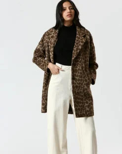 Manteau Melinda marron-The Korner Best