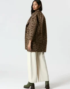 Manteau Melinda marron-The Korner Best