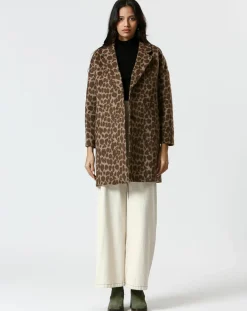 Manteau Melinda marron-The Korner Best