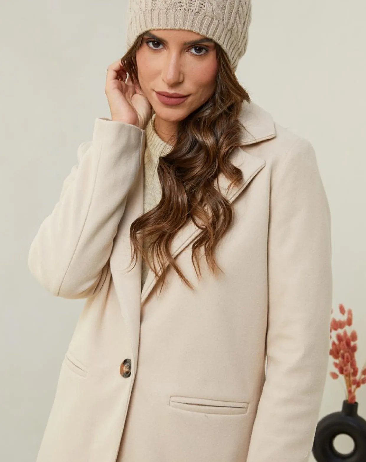 Femme L'Armoire de Suzette Manteaux^Manteau rose ecru