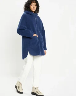 Femme Lou Andrea Manteaux^Manteau réversible en Fausse Fourrure Avi Mont indigo